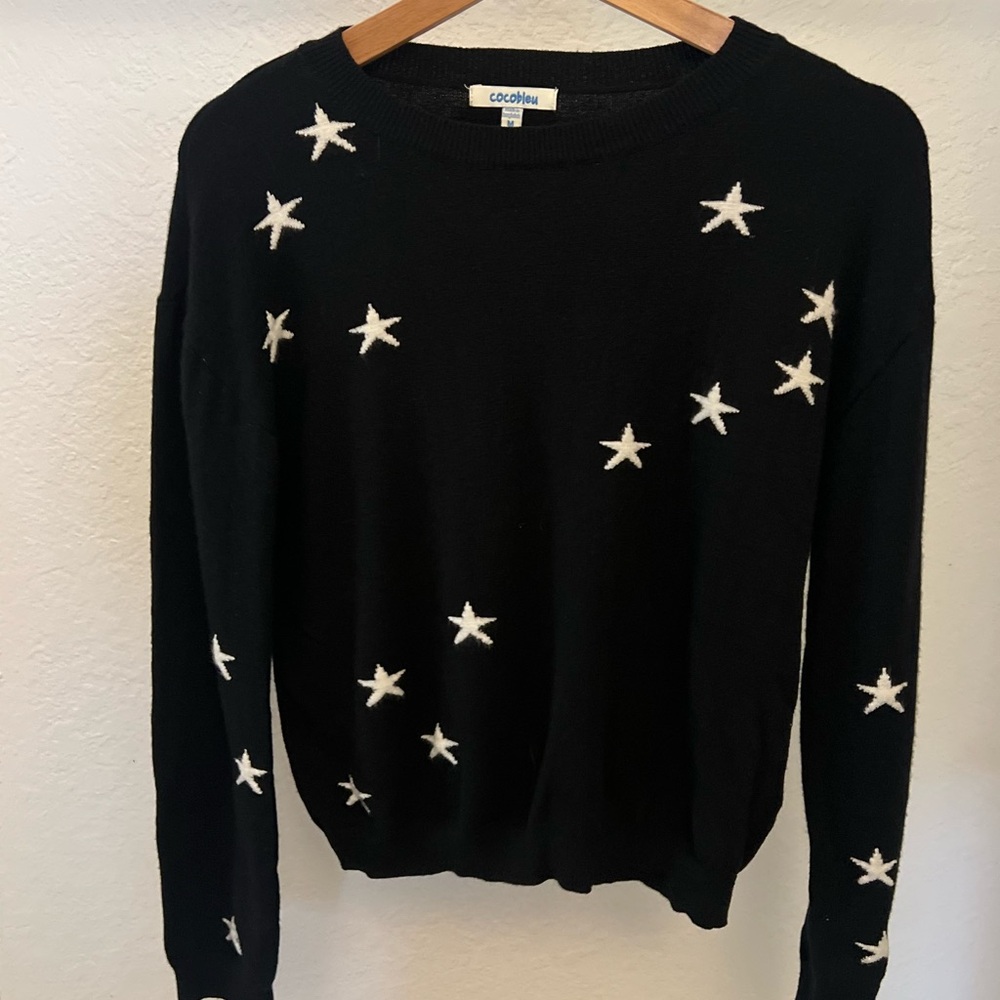 Black sweater with White stars